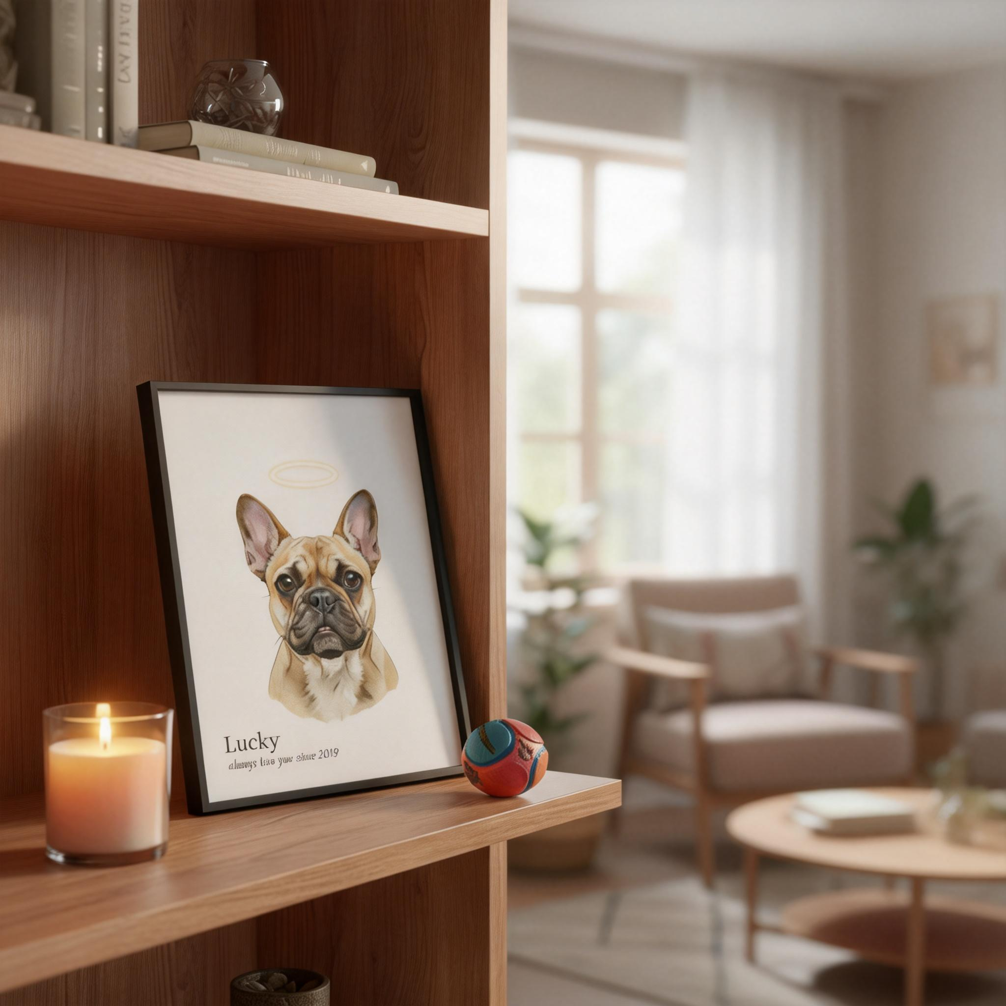 Custom Pet Portrait - Pet Photo + Name