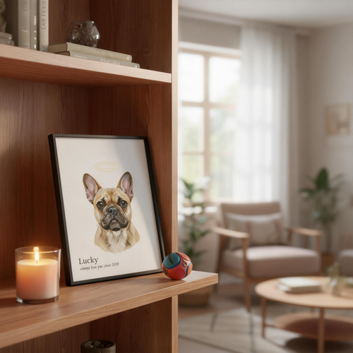Custom Pet Portrait - Pet Photo + Name