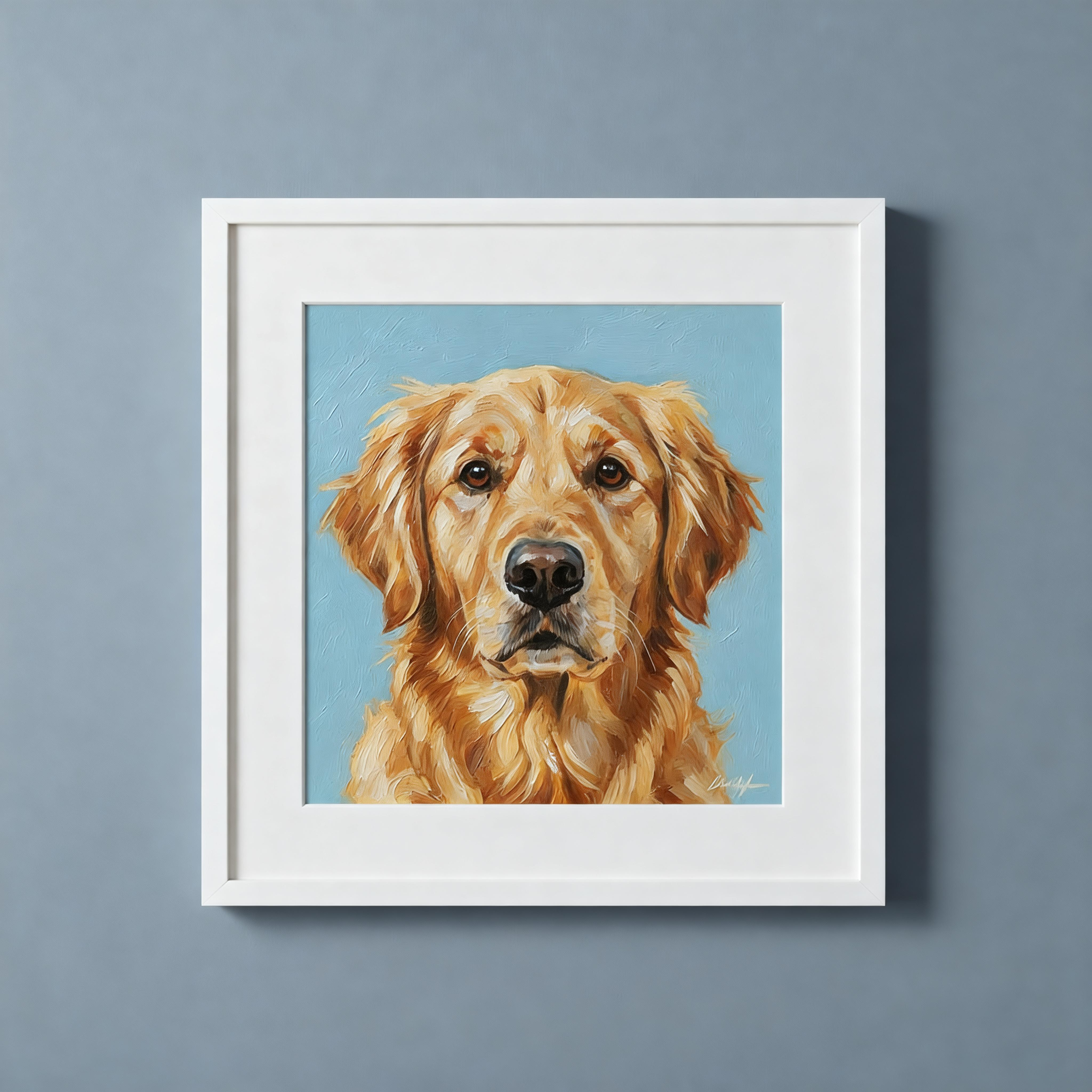 Digital File Only | Custom Hand-Drawn Watercolor Pet Portrait