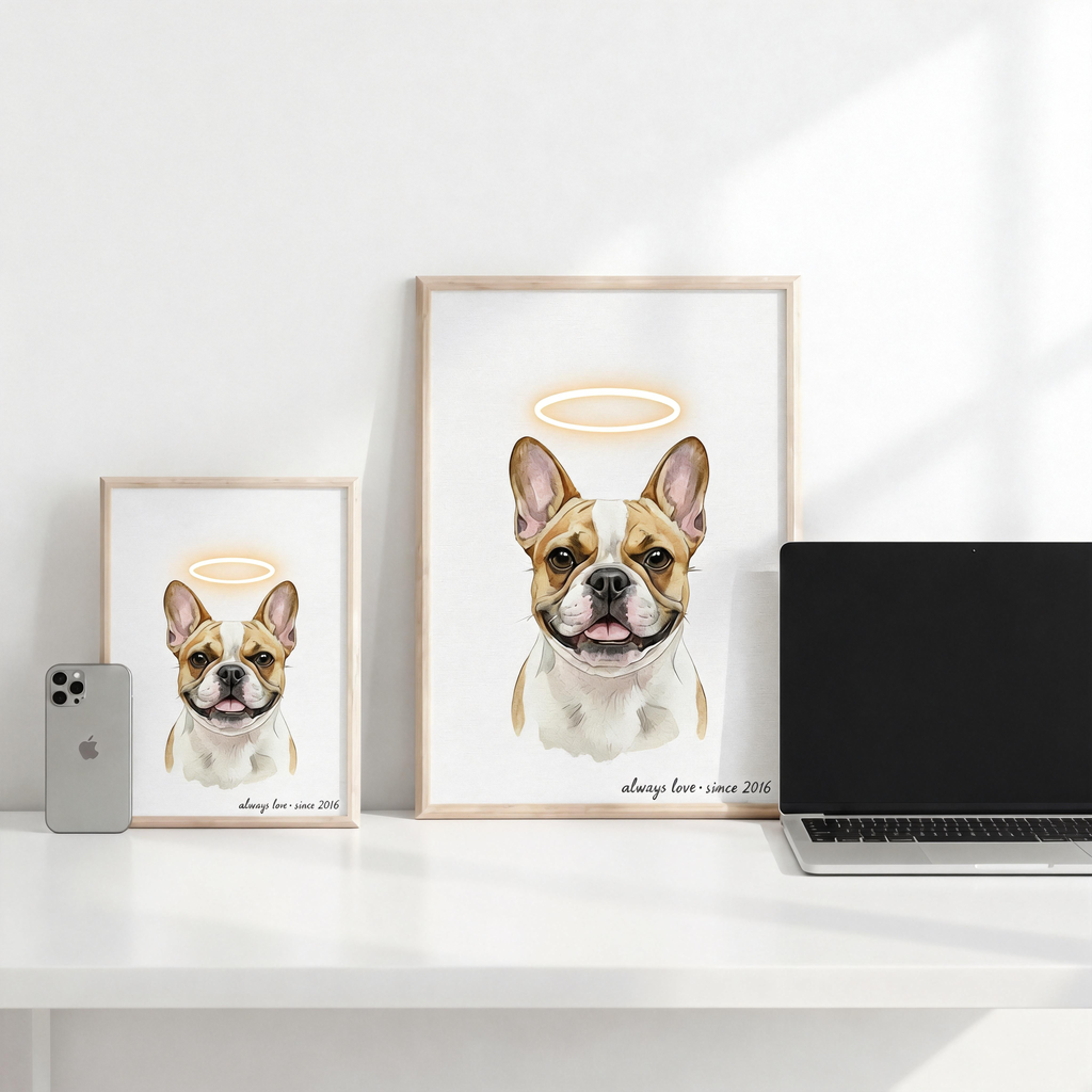 Pixar|Custom  Portraits Using Pet Photo Personalized Digital Dog Portraits Cat